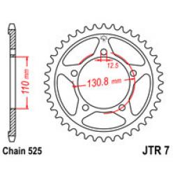 Звездочка задняя JT Sprockets (шаг 525 ) JT JTR7